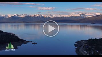 Aerial Alaska Into Frederick Sound and Petersburg