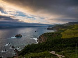 California Coast Photography Hurricane Point Sunset Clouds