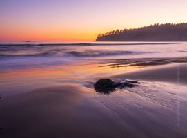 Washington Coast Third Beach Sunset Sand Patterns