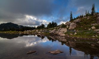 Dramatic Spray Park Tarn Reflection
