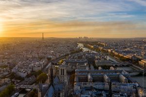Over Paris Notre Dame and the Eiffel Tower at Sunset DJI Mavic Pro 2.jpg