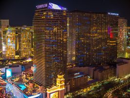 Vegas Photography Cosmopolitan Towers Night